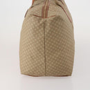 CELINE Macadam Boston Bag PVC Leather Beige Gold Tone Auth 202118-3