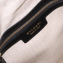BVLGARI Hand Bag Canvas 2way Beige Gold Tone Auth 202121A-23