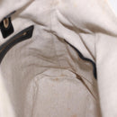 BVLGARI Hand Bag Canvas 2way Beige Gold Tone Auth 202121A-24