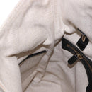 BVLGARI Hand Bag Canvas 2way Beige Gold Tone Auth 202121A-25