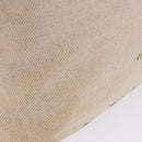 BVLGARI Hand Bag Canvas 2way Beige Gold Tone Auth 202121A-3