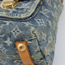 LOUIS VUITTON Monogram Denim Buggy PM Shoulder Bag Blue M95049 LV Auth 202125V-15