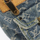 LOUIS VUITTON Monogram Denim Buggy PM Shoulder Bag Blue M95049 LV Auth 202125V-9