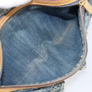 LOUIS VUITTON Monogram Denim Buggy PM Shoulder Bag Blue M95049 LV Auth 202125V-24