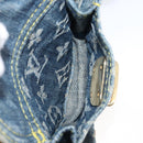 LOUIS VUITTON Monogram Denim Buggy PM Shoulder Bag Blue M95049 LV Auth 202125V-25