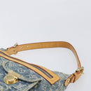 LOUIS VUITTON Monogram Denim Buggy PM Shoulder Bag Blue M95049 LV Auth 202125V-14