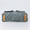 LOUIS VUITTON Monogram Denim Buggy PM Shoulder Bag Blue M95049 LV Auth 202125V-5