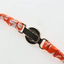 LOUIS VUITTON Swimwear Bikini Polyester Orange White LV Auth 202126M-13