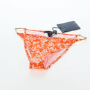 LOUIS VUITTON Swimwear Bikini Polyester Orange White LV Auth 202126M-24