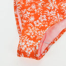 LOUIS VUITTON Swimwear Bikini Polyester Orange White LV Auth 202126M-25
