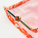 LOUIS VUITTON Swimwear Bikini Polyester Orange White LV Auth 202126M-28