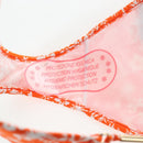 LOUIS VUITTON Swimwear Bikini Polyester Orange White LV Auth 202126M-30