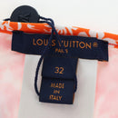 LOUIS VUITTON Swimwear Bikini Polyester Orange White LV Auth 202126M-32