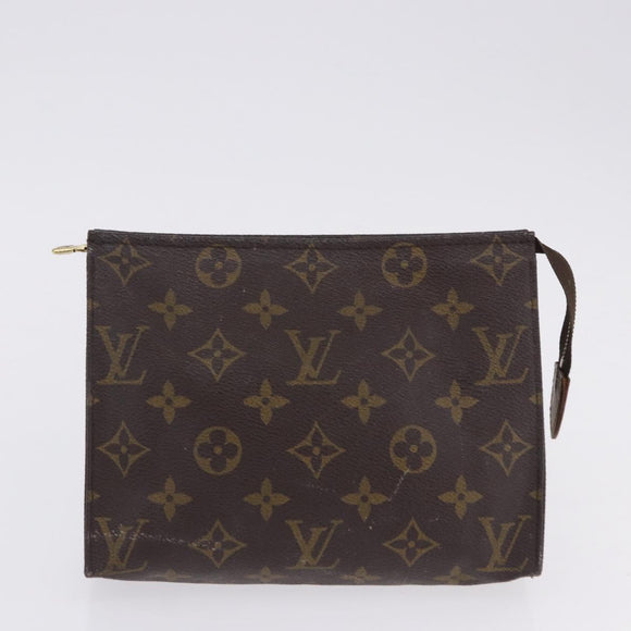 LOUIS VUITTON Monogram Cosmetic Pouch Clutch Bag 3 Set LV Auth 202129