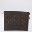 LOUIS VUITTON Monogram Cosmetic Pouch Clutch Bag 3 Set LV Auth 202129-2