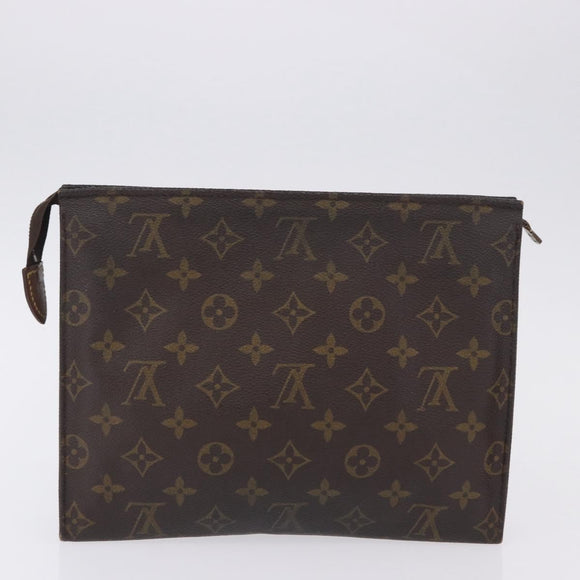 LOUIS VUITTON Monogram Cosmetic Pouch Clutch Bag 3 Set LV Auth 202129