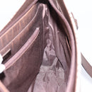 BURBERRY Nova Check Hand Bag Canvas Beige Silver Auth 202135-18