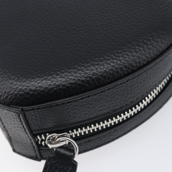 Vivienne Westwood Shoulder Bag Leather Black Silver Auth 202138V