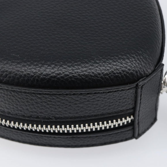 Vivienne Westwood Shoulder Bag Leather Black Silver Auth 202138V