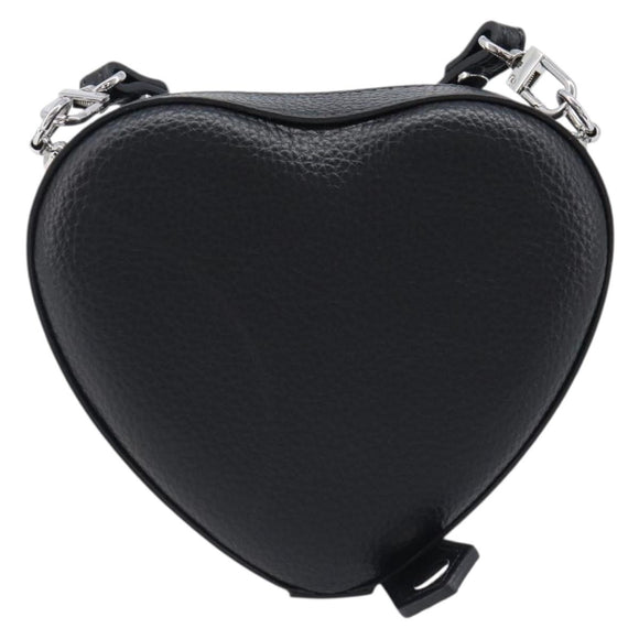 Vivienne Westwood Shoulder Bag Leather Black Silver Auth 202138V