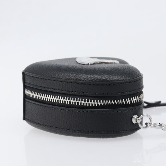 Vivienne Westwood Shoulder Bag Leather Black Silver Auth 202138V