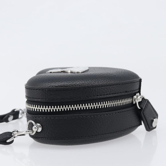 Vivienne Westwood Shoulder Bag Leather Black Silver Auth 202138V