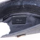 FENDI Chain Shoulder Bag Leather Black Silver 8M0346 Auth 202140-10