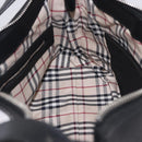 BURBERRY Shoulder Bag Leather Black Silver Auth 202141A-19