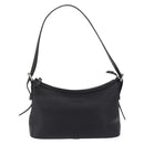 BURBERRY Shoulder Bag Leather Black Silver Auth 202141A-13