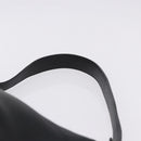 BURBERRY Shoulder Bag Leather Black Silver Auth 202141A-14