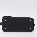 BURBERRY Shoulder Bag Leather Black Silver Auth 202141A-5
