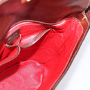 CELINE Shoulder Bag Leather Brown Gold Tone Auth 202143A-18