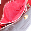 CELINE Shoulder Bag Leather Brown Gold Tone Auth 202143A-21