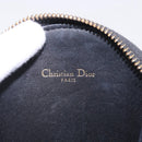 Christian Dior Canage Chain Shoulder Bag Leather Black Gold Auth 202146V-16
