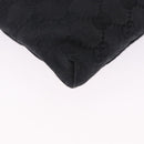 GUCCI GG Canvas Waist Bag Black Silver 28566 Auth 202152-12