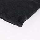 GUCCI GG Canvas Waist Bag Black Silver 28566 Auth 202152-13