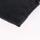GUCCI GG Canvas Waist Bag Black Silver 28566 Auth 202152-15