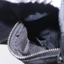 GUCCI GG Canvas Waist Bag Black Silver 28566 Auth 202152-23