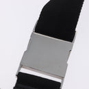 GUCCI GG Canvas Waist Bag Black Silver 28566 Auth 202152-9