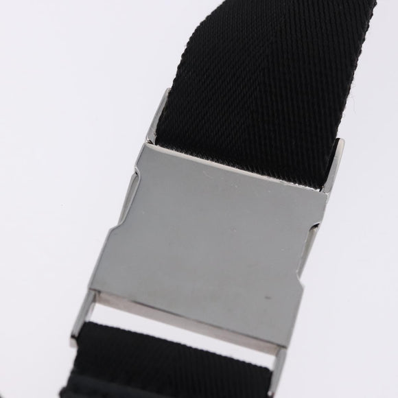 GUCCI GG Canvas Waist Bag Black Silver 28566 Auth 202152