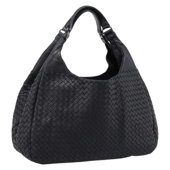 BOTTEGA VENETA INTRECCIATO Tote Bag Leather Black Auth 202154V