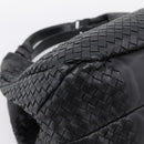 BOTTEGA VENETA INTRECCIATO Tote Bag Leather Black Auth 202154V-14