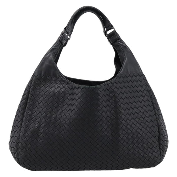 BOTTEGA VENETA INTRECCIATO Tote Bag Leather Black Auth 202154V