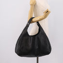 BOTTEGA VENETA INTRECCIATO Tote Bag Leather Black Auth 202154V-22