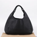 BOTTEGA VENETA INTRECCIATO Tote Bag Leather Black Auth 202154V-12
