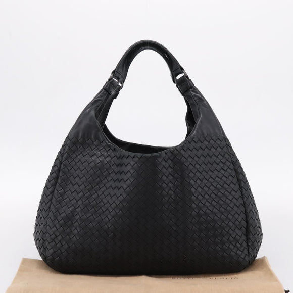 BOTTEGA VENETA INTRECCIATO Tote Bag Leather Black Auth 202154V