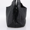 BOTTEGA VENETA INTRECCIATO Tote Bag Leather Black Auth 202154V-4