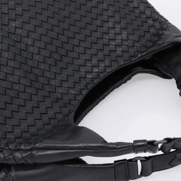 BOTTEGA VENETA INTRECCIATO Tote Bag Leather Black Auth 202154V