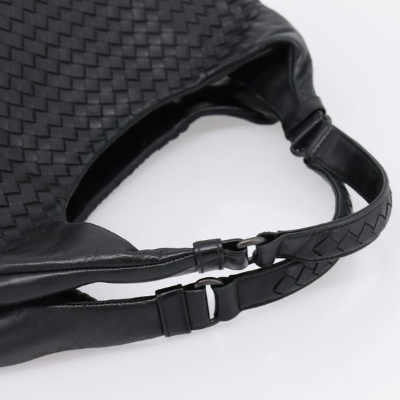 BOTTEGA VENETA INTRECCIATO Tote Bag Leather Black Auth 202154V