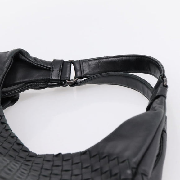 BOTTEGA VENETA INTRECCIATO Tote Bag Leather Black Auth 202154V